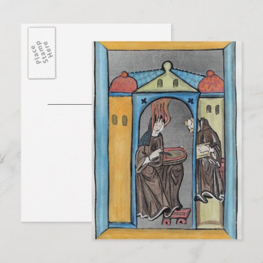 Hildegard of Bingen Briefkaart (Voorkant / Achterkant)