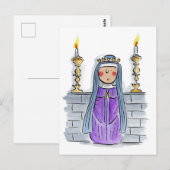 Hildegard of Bingen Briefkaart (Voorkant / Achterkant)