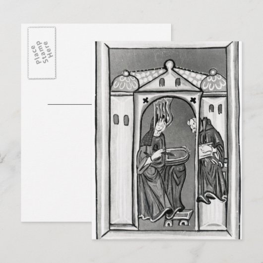 Hildegard of Bingen Briefkaart (Voorkant / Achterkant)