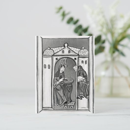 Hildegard of Bingen Briefkaart (Staand voorkant)