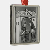 Hildegard of Bingen Metalen Ornament (Rechts)