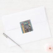 Hildegard of Bingen Vierkante Sticker (Envelop)