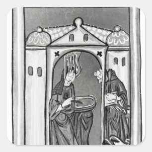 Hildegard of Bingen Vierkante Sticker