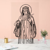 Hildegard van Bingen Kerkleraar Acryl Bord (Huwelijk)