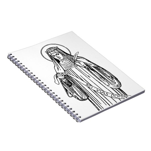 Hildegard van Bingen Kerkleraar Notitieboek (Rechterzijde)