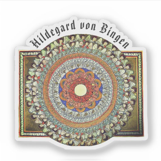 Hildegard von Bingen - De Engelenkoren Sticker (Voorkant)