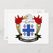 Hildreth Family Crest Briefkaart (Voorkant / Achterkant)