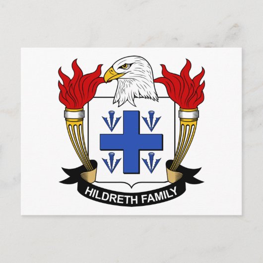 Hildreth Family Crest Briefkaart (Voorkant)