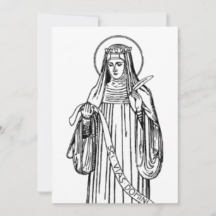 Hilige Hildegard van Bingen Middeleeuwse Mystica Kaart