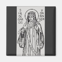 Hilige Hildegard van Bingen Middeleeuwse Mystica
