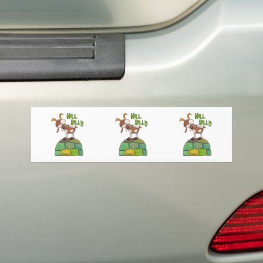 Hill Billy Bumpersticker (Op auto)