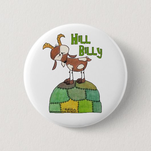 Hill Billy Ronde Button 5,7 Cm (Voorkant)