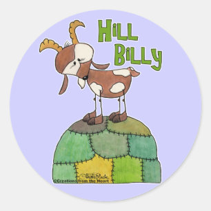 Hill Billy Ronde Sticker