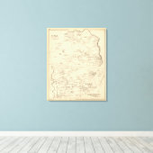 Hill, Canterbury Canvas Afdruk (Insitu (Houten vloer))