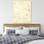 Hill, Canterbury Canvas Afdruk (Insitu (Slaapkamer))