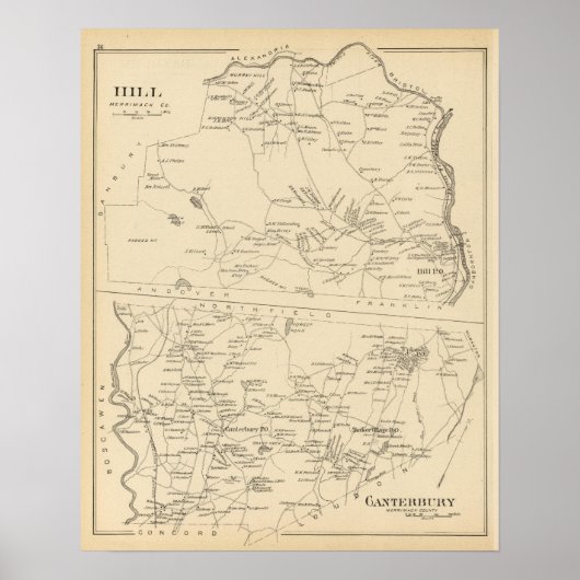 Hill, Canterbury Poster (Voorkant)