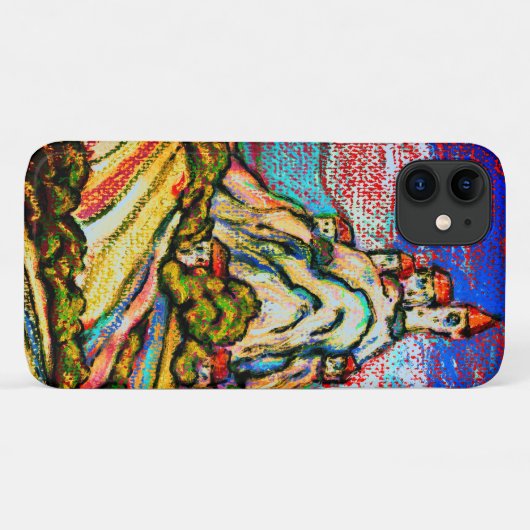 Hill Castle Fantasy iPhone Case (Achterkant (horizontaal))