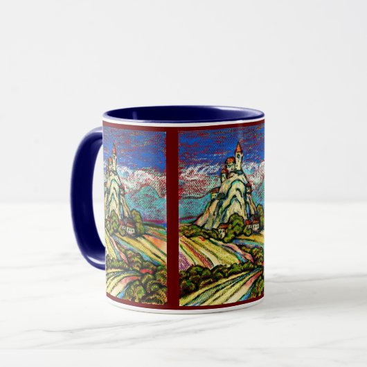 Hill Castle Fantasy Mok (Voorkant links)