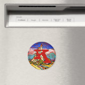 Hill Castle Fantasy Monogram Magneet (Insitu (Vaatwasser))