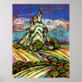 Hill Castle Fantasy Poster (Voorkant)