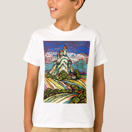 Hill Castle Fantasy T-shirt (Voorkant)