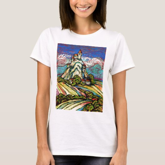 Hill Castle Fantasy T-shirt (Voorkant)