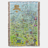 Hill Country 2014 Map Deken (Voorkant Verticaal)