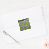 Hill Country, Texas, Bluebonnets and Oak tree Vierkante Sticker (Envelop)