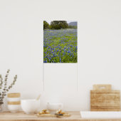 Hill Country, Texas, Bluebonnets en Eik Poster (Keuken)