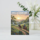 Hill Country Texas Reizen Briefkaart (Staand voorkant)