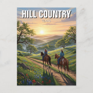 Hill Country Texas Reizen Briefkaart