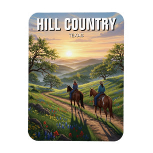 Hill Country Texas Reizen Magneet