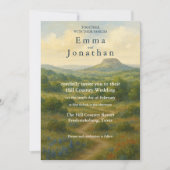 Hill Country Texas Unique Wedding Invitation Cards Kaart (Voorkant)