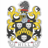 Hill Family Crest Sticker (Voorkant)