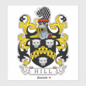 Hill Family Crest Sticker (Vel)