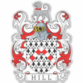 Hill Family Crest Sticker (Voorkant)