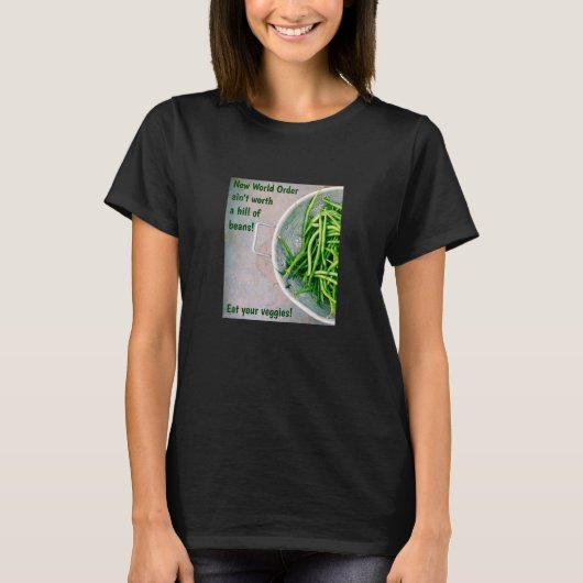 Hill of Beans (donker) T-shirt (Voorkant)