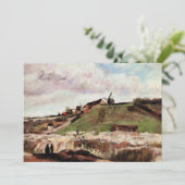 Hill of Montmartre met Quarry door Vincent van Gog (Staand voorkant)