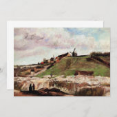 Hill of Montmartre met Quarry door Vincent van Gog (Voorkant / Achterkant)