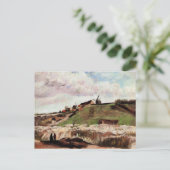 Hill of Montmartre met Quarry door Vincent van Gog Briefkaart (Staand voorkant)