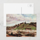 Hill of Montmartre met Quarry door Vincent van Gog Briefkaart (Voorkant / Achterkant)