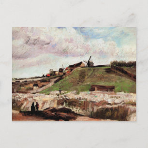 Hill of Montmartre met Quarry door Vincent van Gog Briefkaart