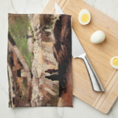 Hill of Montmartre met Quarry door Vincent van Gog Theedoek (Quarter Fold)