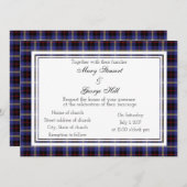 Hill Scottish Wedding Invitation Kaart (Voorkant / Achterkant)