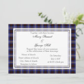 Hill Scottish Wedding Invitation Kaart (Staand voorkant)