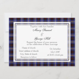Hill Scottish Wedding Invitation Kaart