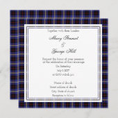Hill Scottish Wedding Square Invitation Kaart (Voorkant / Achterkant)