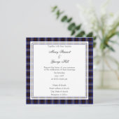 Hill Scottish Wedding Square Invitation Kaart (Staand voorkant)