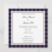 Hill Scottish Wedding Square Invitation Kaart (Voorkant)