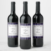 Hill Scottish Wedding Wine Label Wijn Etiket (Flessen)